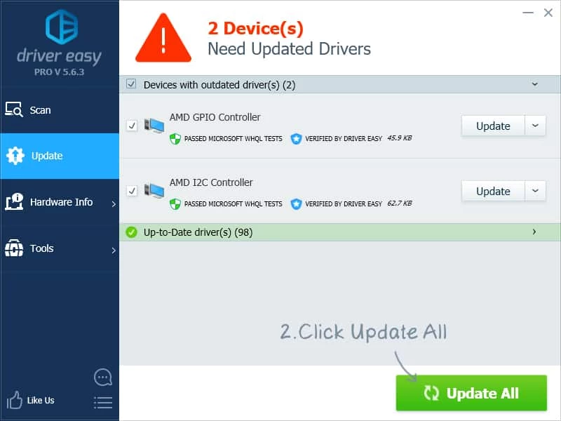 Driver Easy — skærmbillede 3